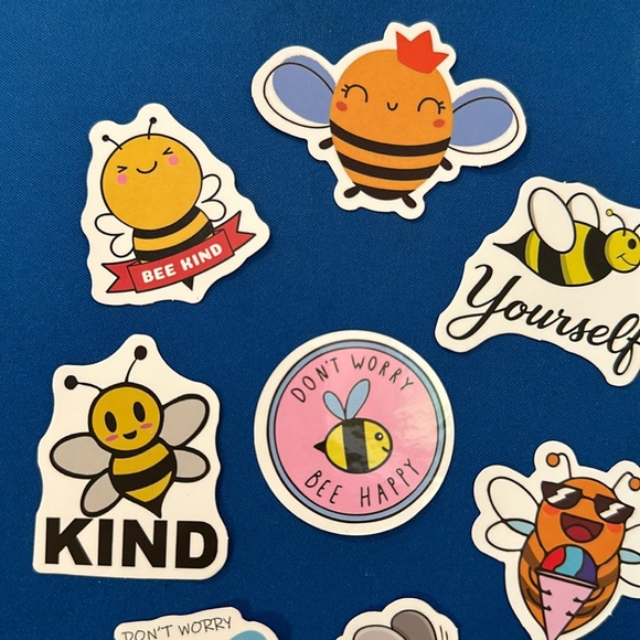 NEW! Set of 8 Bee stickers - encouraging kids - NWOT - read description - Picture 3 of 5